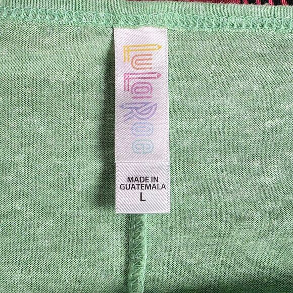 LuLaRoe Mint Green Irma Hi-Low Tunic Top L - Picture 5 of 7